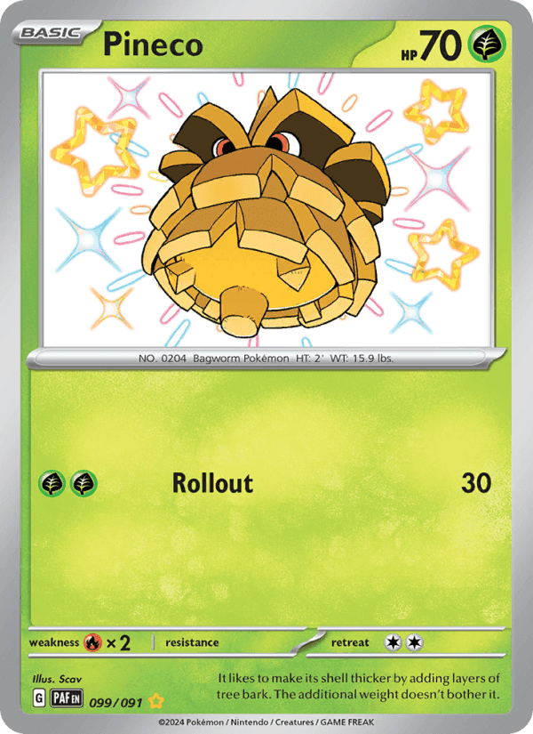 Pineco #099 Paldean Fates