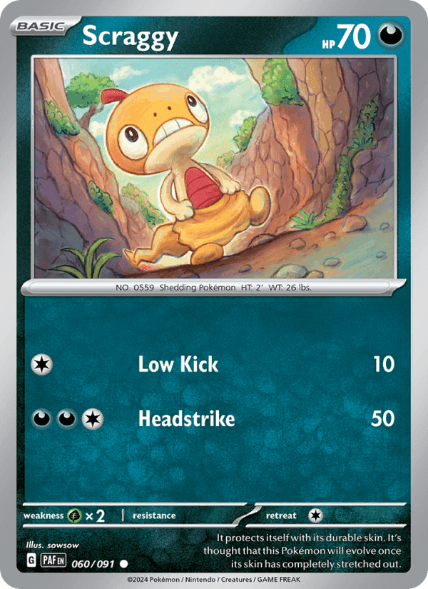 Scraggy #060 Paldean Fates