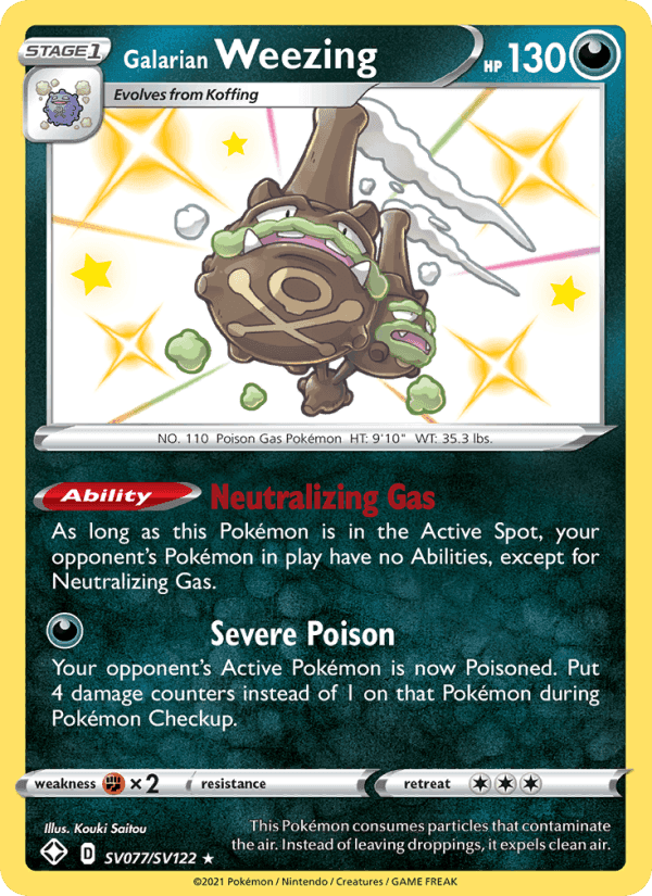 Galarian Weezing #77 Shining Fates