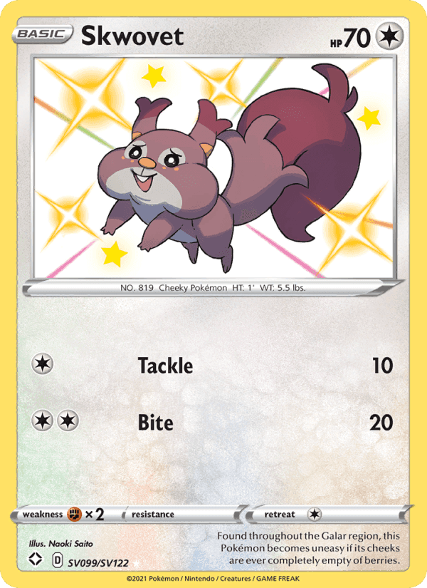 Skwovet #99 Shining Fates
