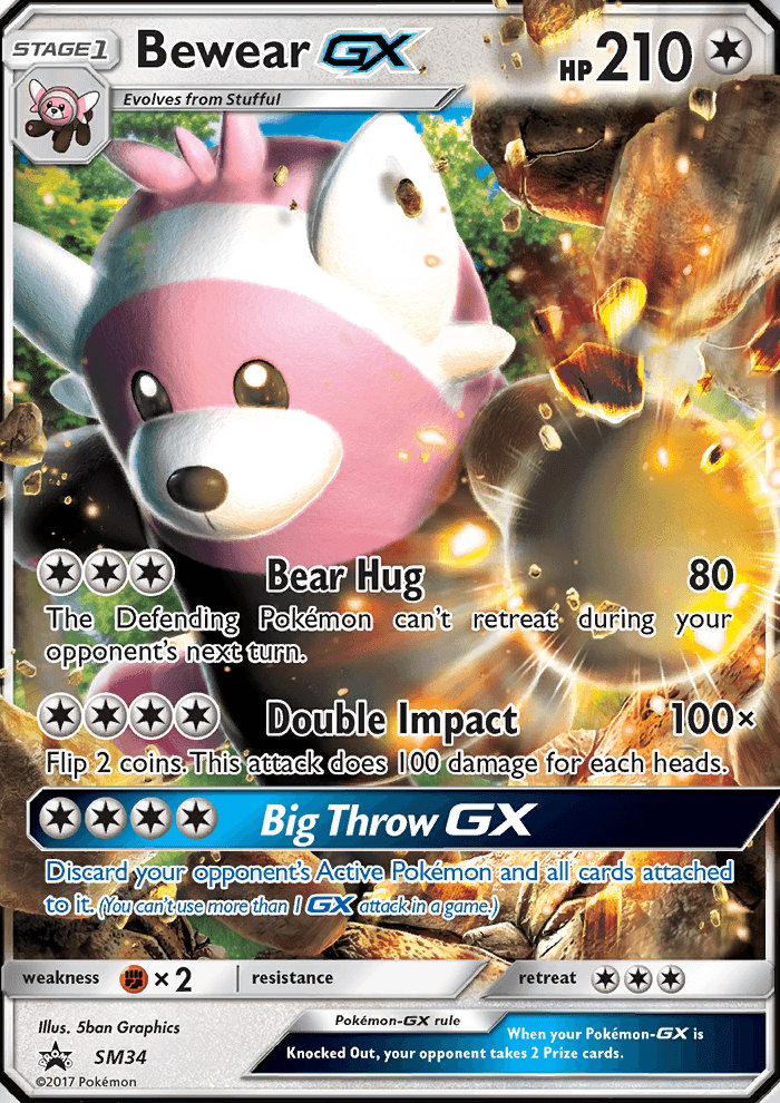 Bewear GX #34 SM Black Star Promos