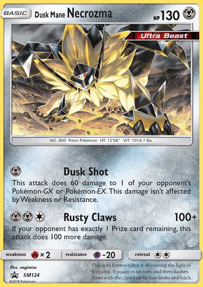 Dusk Mane Necrozma #124 SM Black Star Promos