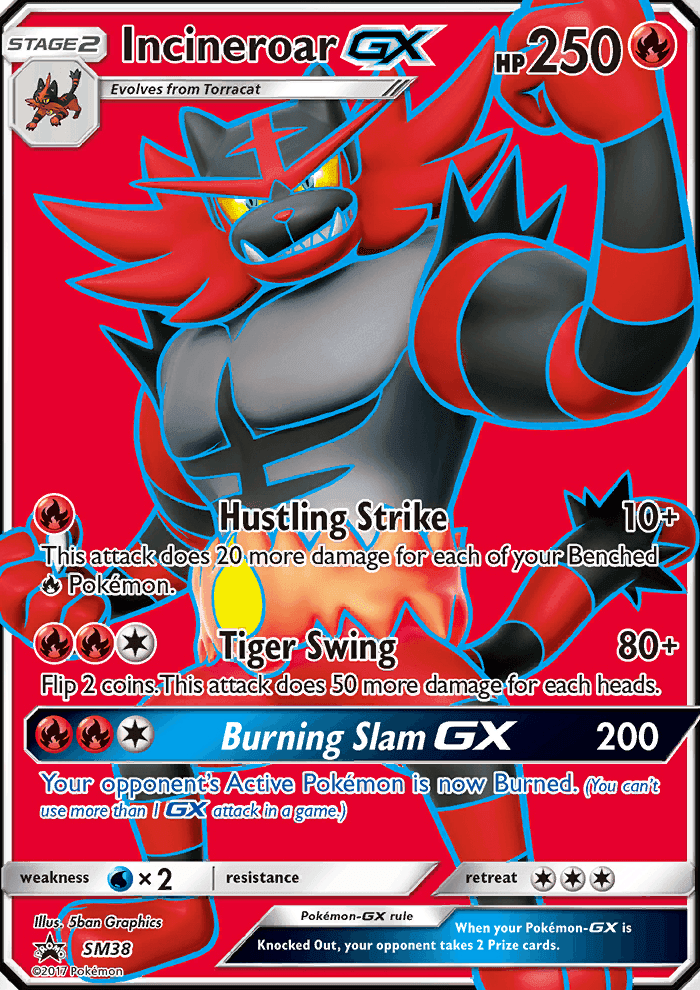 Incineroar GX #38 SM Black Star Promos