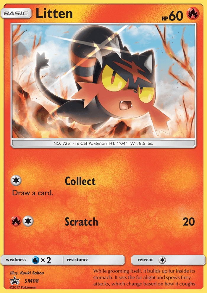 Litten #8 SM Black Star Promos