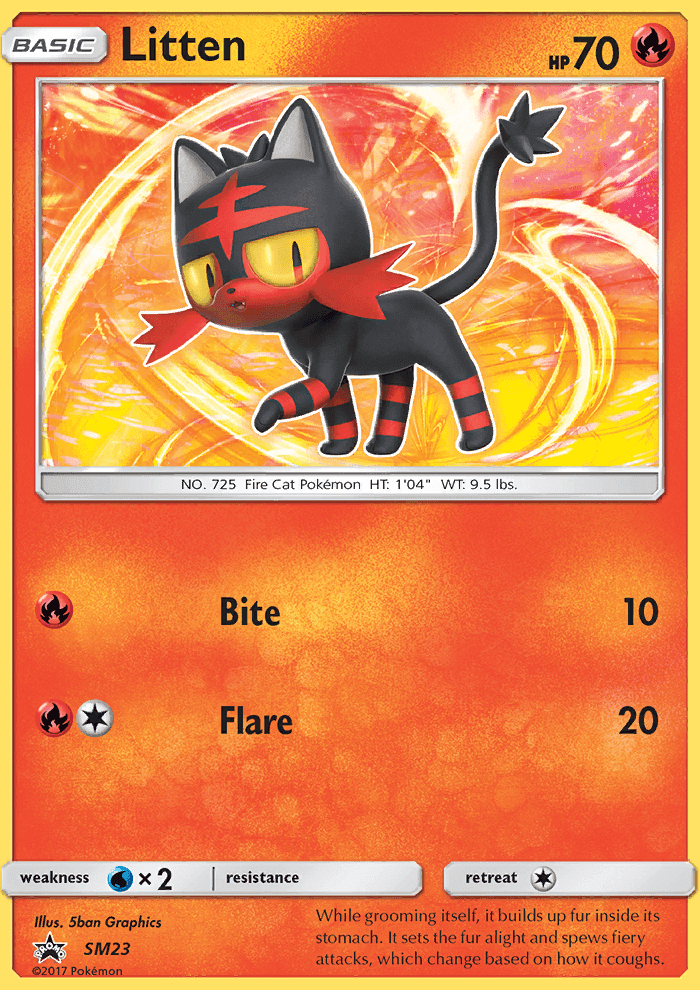 Litten #23 SM Black Star Promos