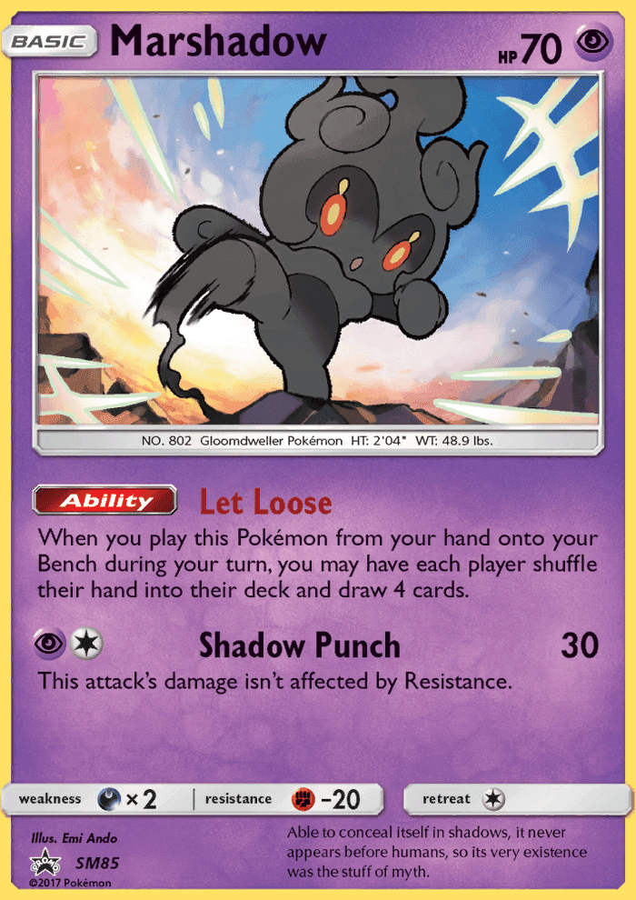 Marshadow #85 SM Black Star Promos