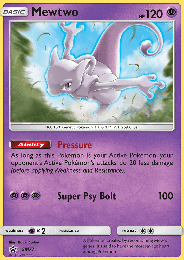 Mewtwo #77 SM Black Star Promos