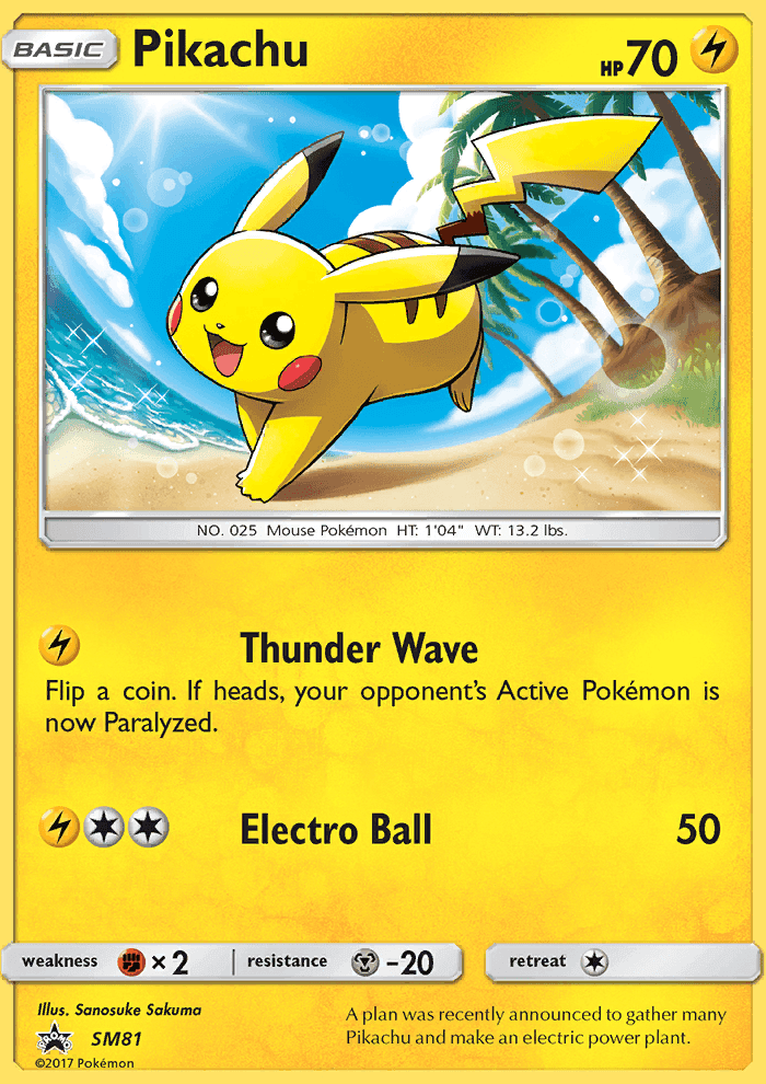 Pikachu #81 SM Black Star Promos