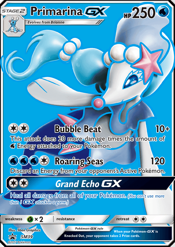 Primarina GX #39 SM Black Star Promos