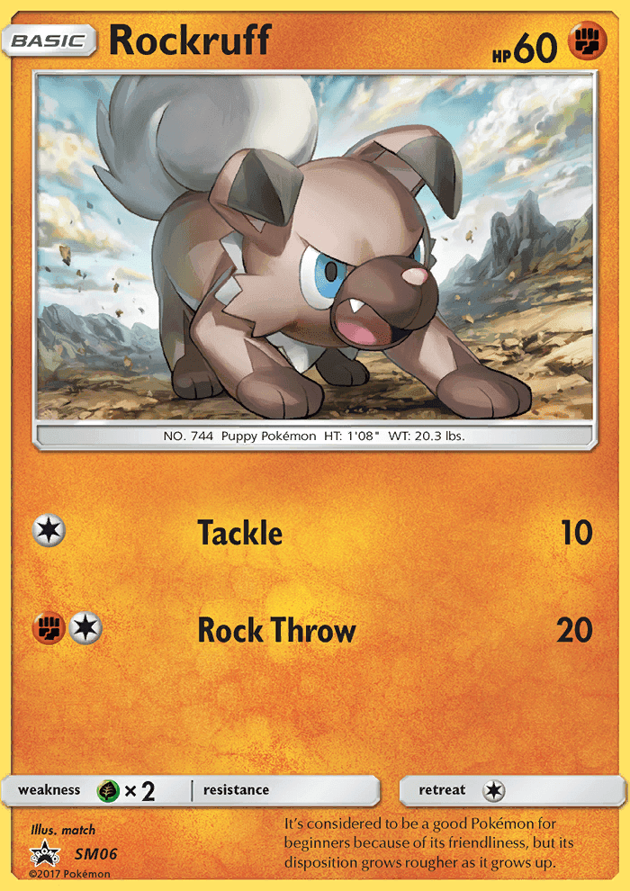 Rockruff #6 SM Black Star Promos