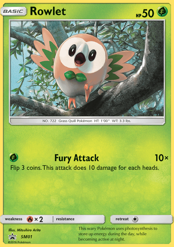 Rowlet #1 SM Black Star Promos
