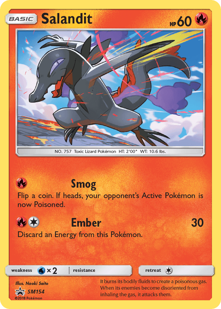 Salandit #154 SM Black Star Promos