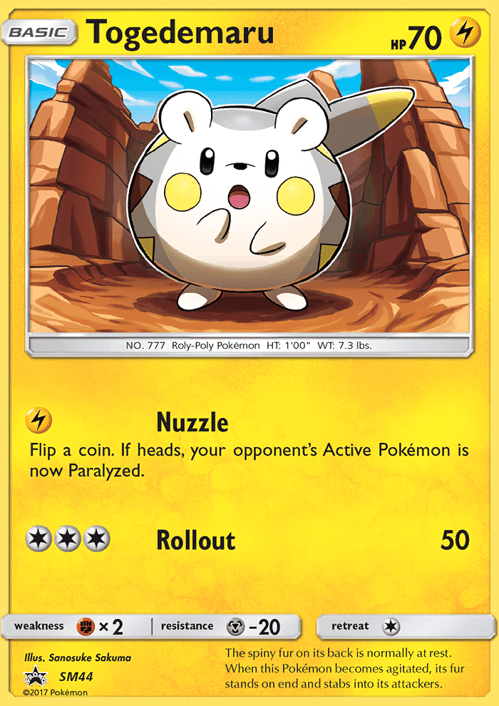 Togedemaru #44 SM Black Star Promos
