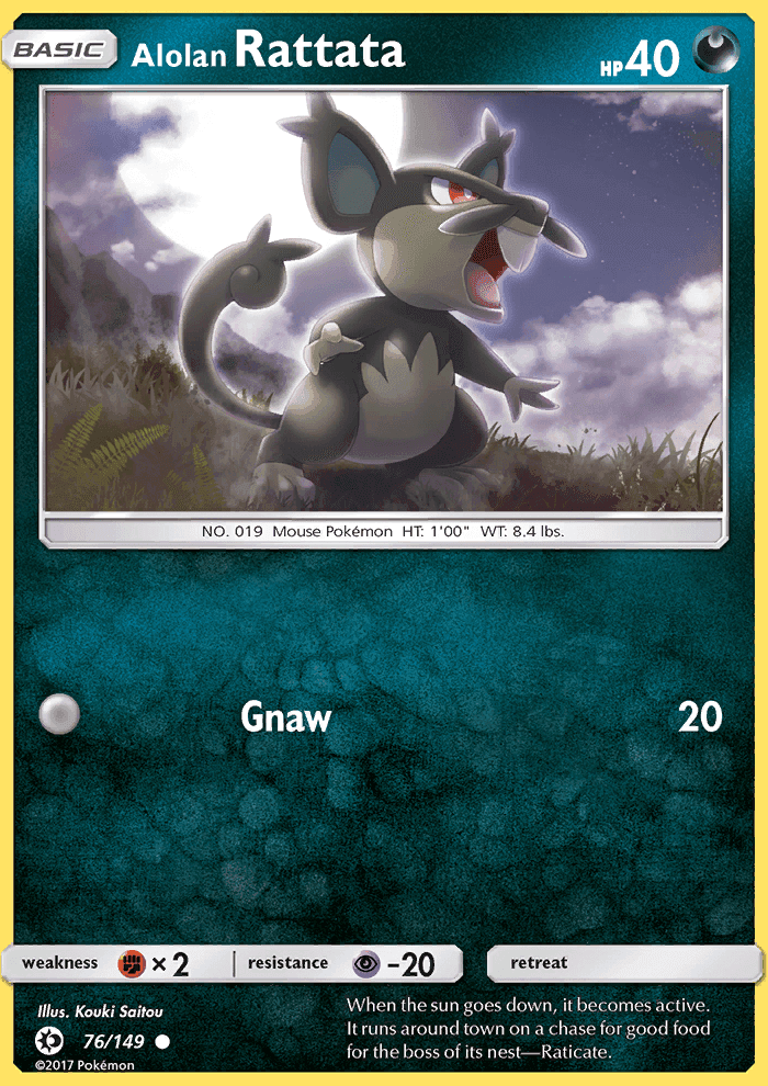 Alolan Rattata #76 Sun & Moon