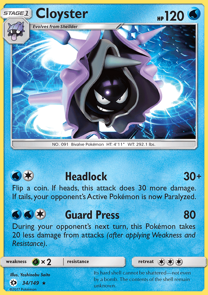 Cloyster #34 Sun & Moon