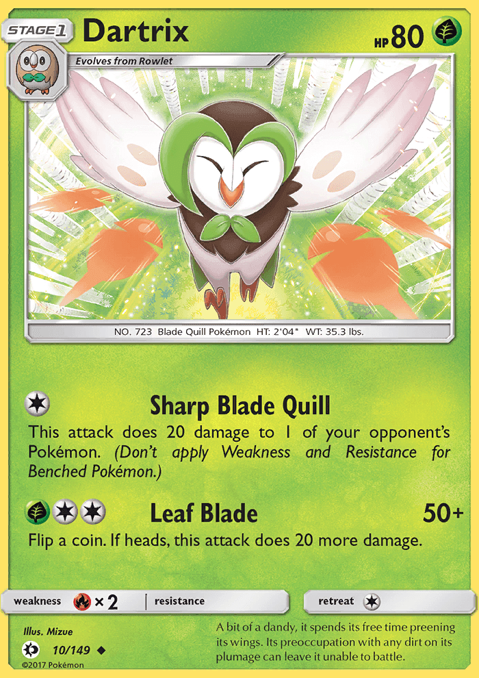 Dartrix #10 Sun & Moon