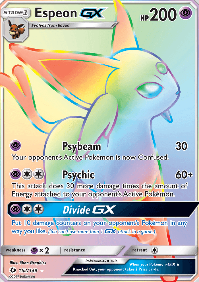 Espeon GX #152 Sun & Moon