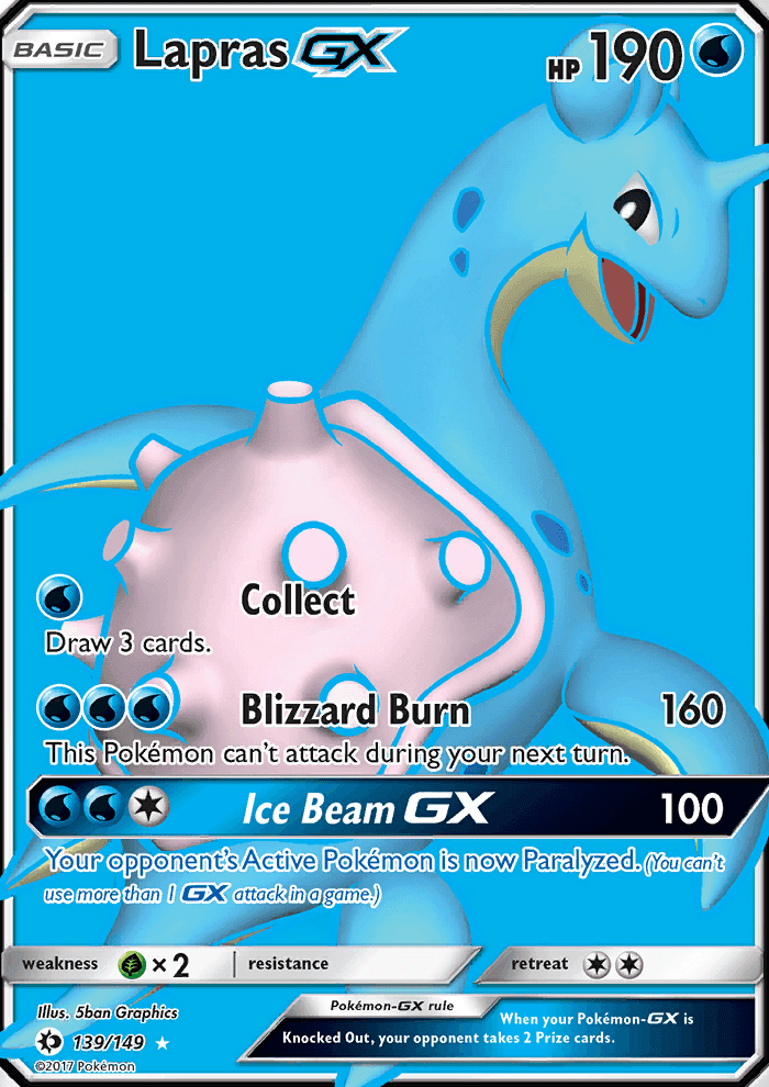 Lapras GX #139 Sun & Moon