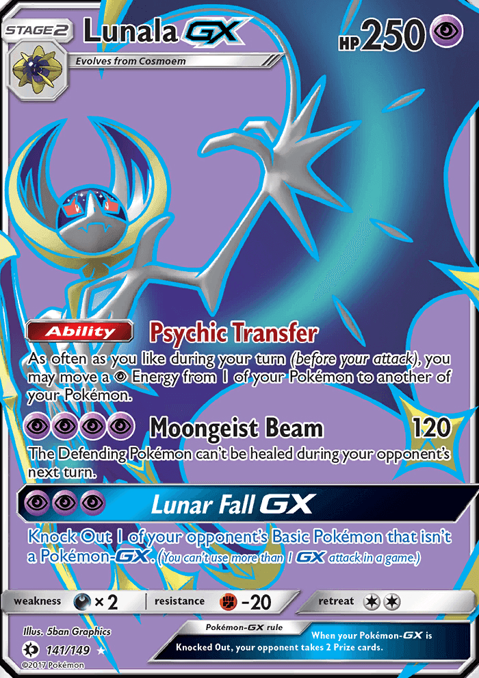 Lunala GX #141 Sun & Moon