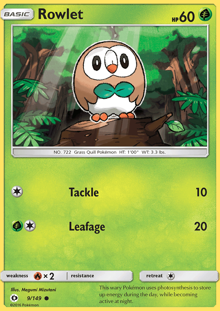 Rowlet #9 Sun & Moon