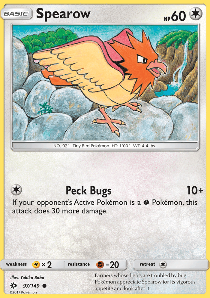 Spearow #97 Sun & Moon