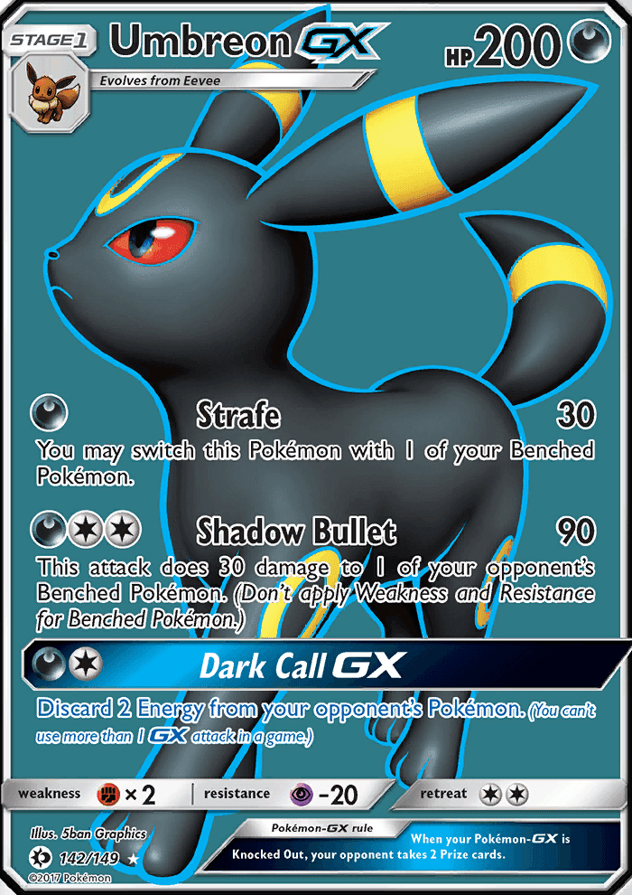 Umbreon GX #142 Sun & Moon