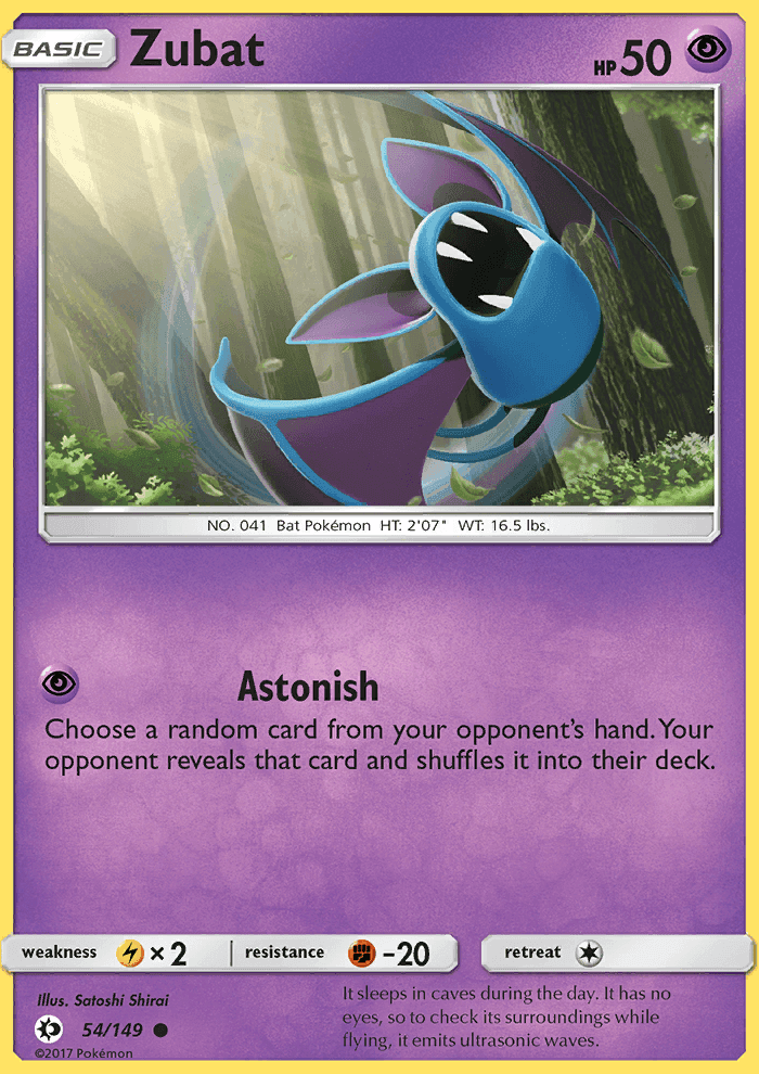 Zubat #54 Sun & Moon