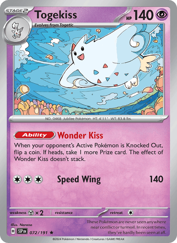 Togekiss #072 Surging Sparks