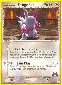 Team Magma's Zangoose