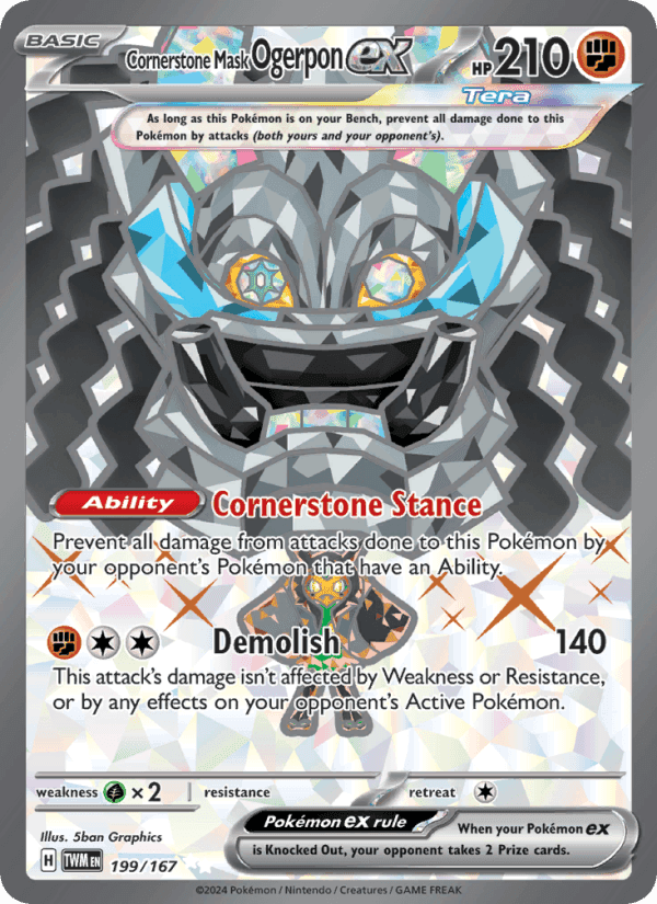 Cornerstone Mask Ogerpon ex #199 Twilight Masquerade
