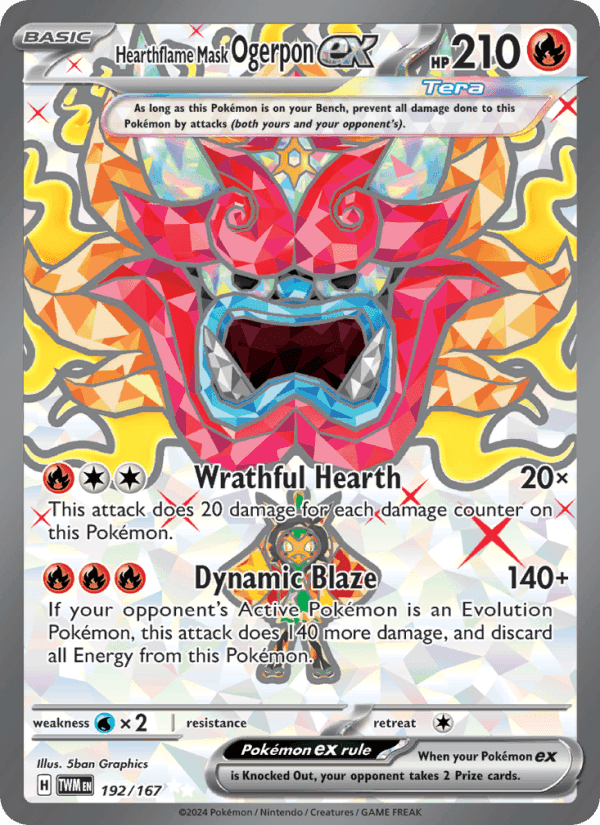 Hearthflame Mask Ogerpon ex #192 Twilight Masquerade