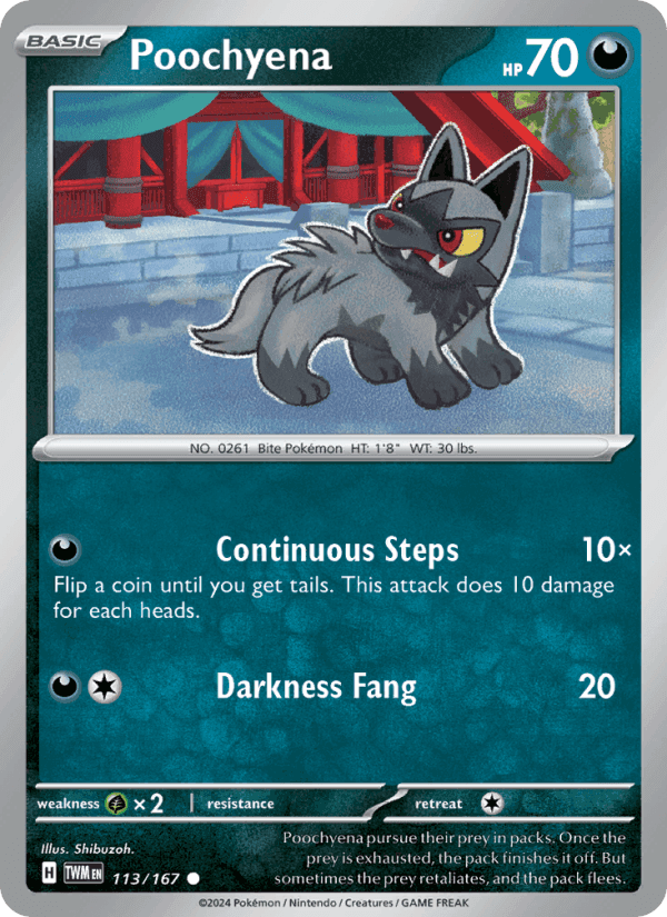 Poochyena #113 Twilight Masquerade