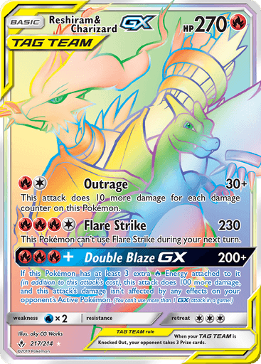 Reshiram & Charizard GX