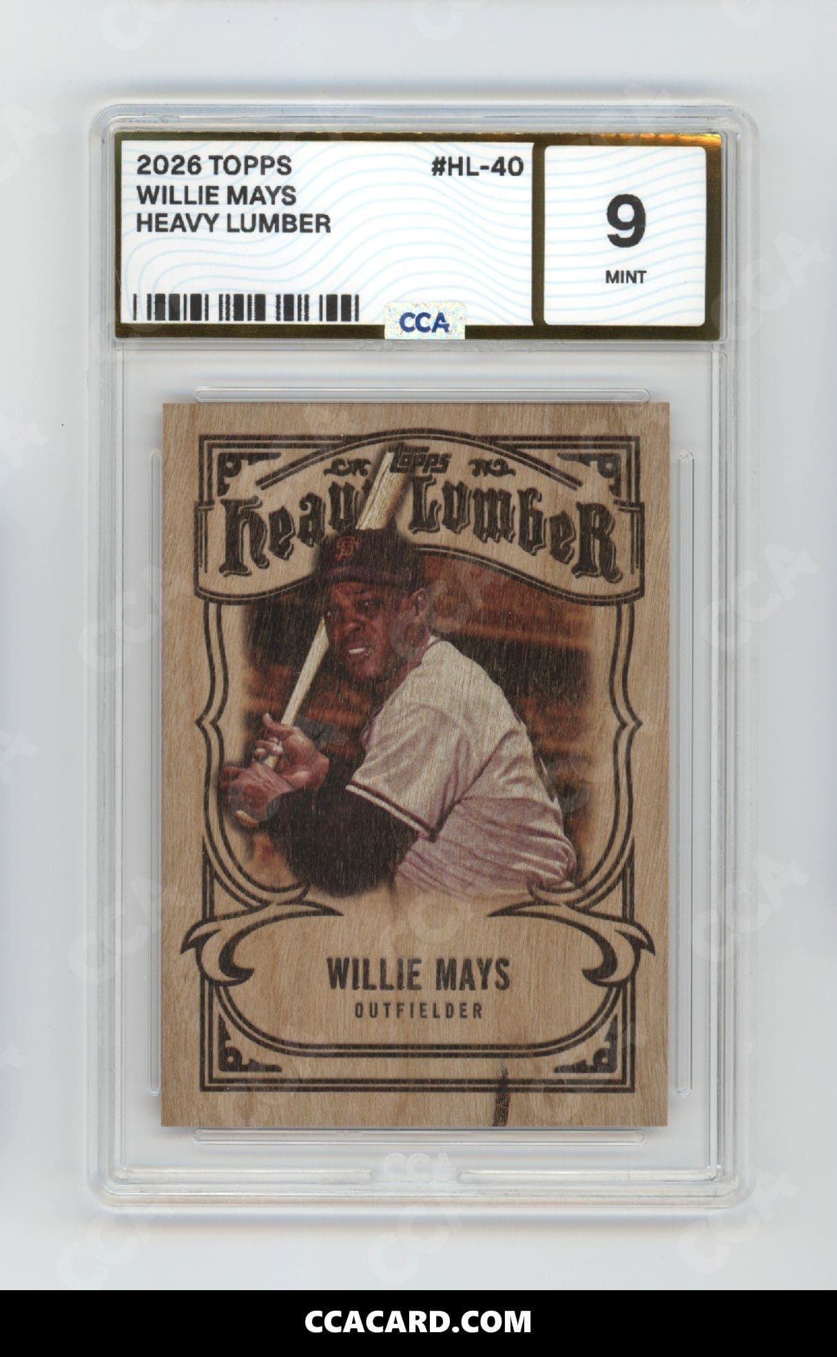 CCA graded Willie Mays slab