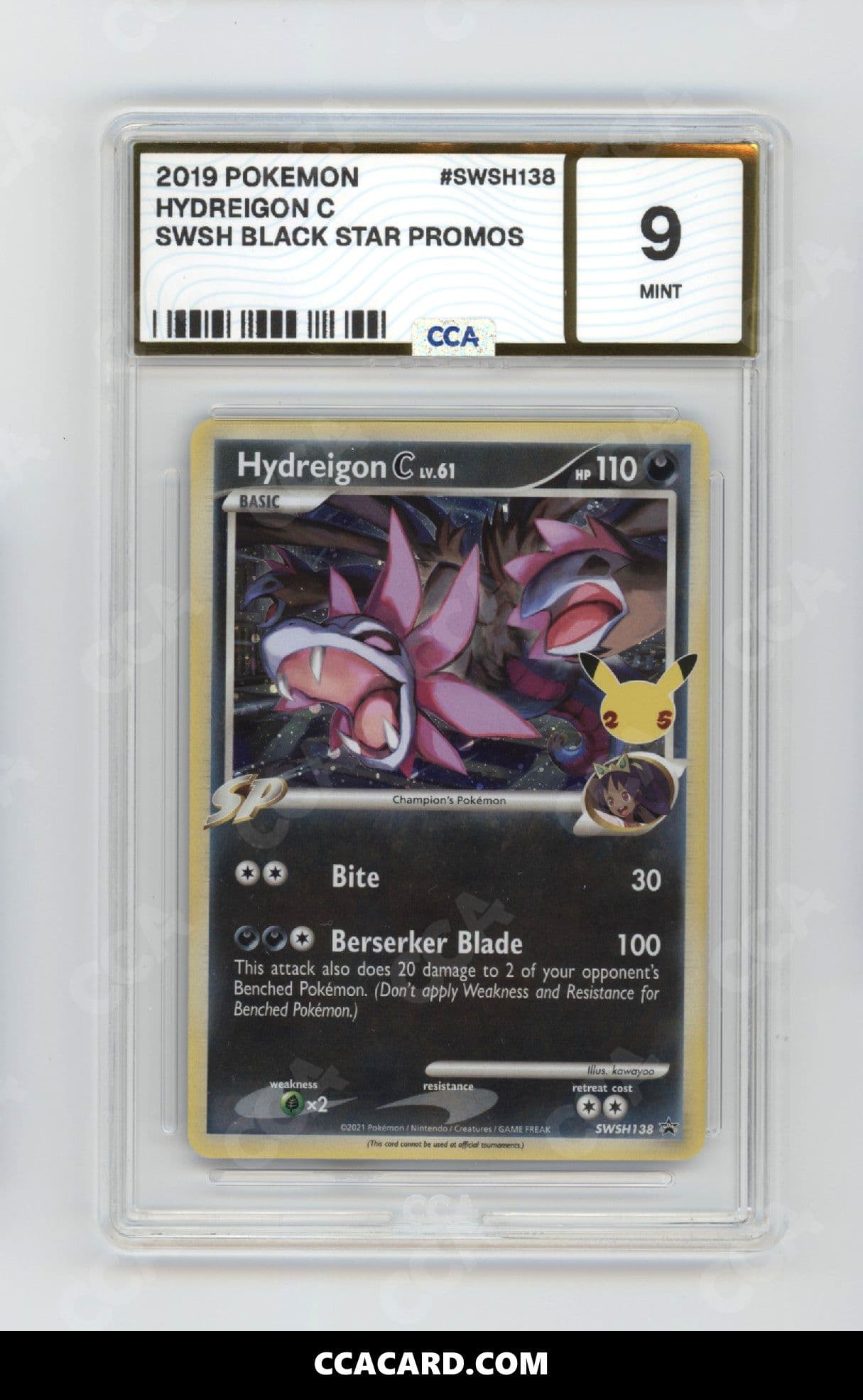 Hydreigon C graded CCA 9, cert 13