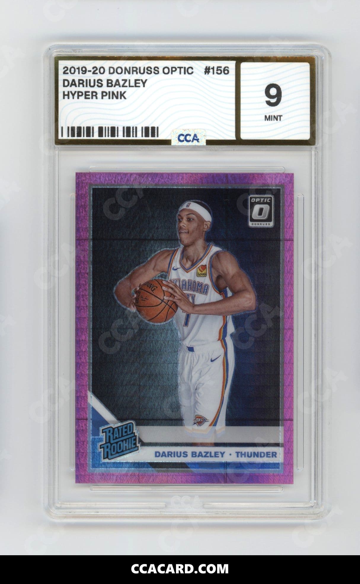 CCA graded Darius Bazley slab