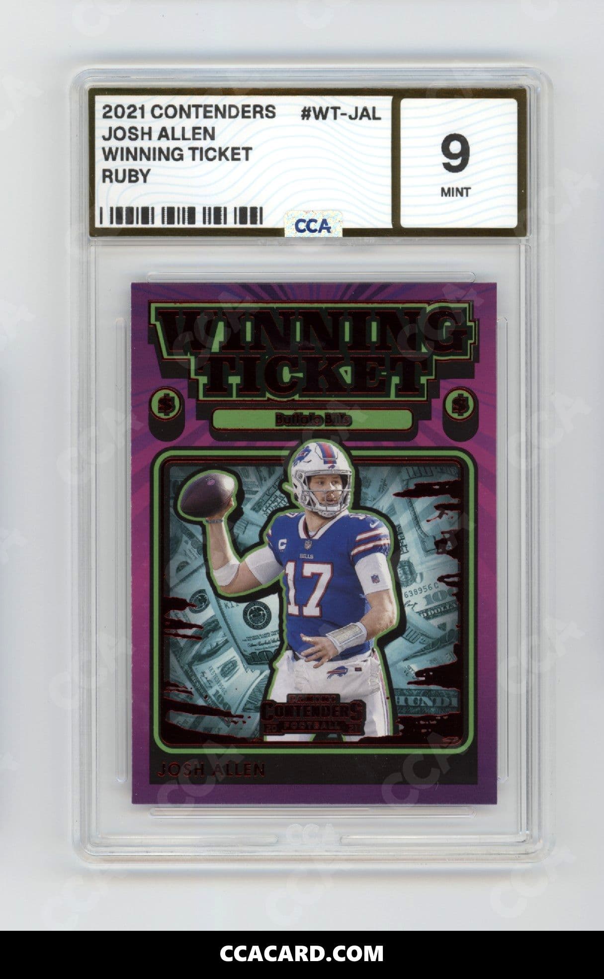 Josh Allen graded CCA 9, cert 82