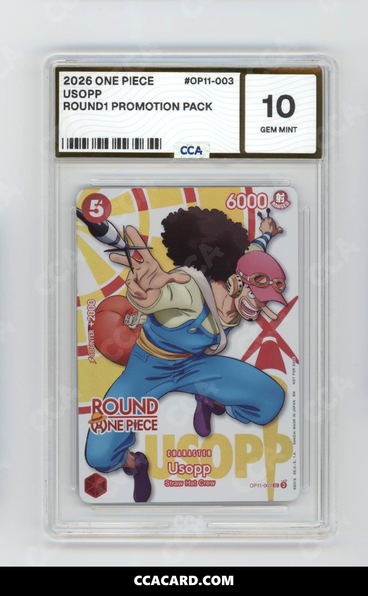 CCA graded Usopp slab