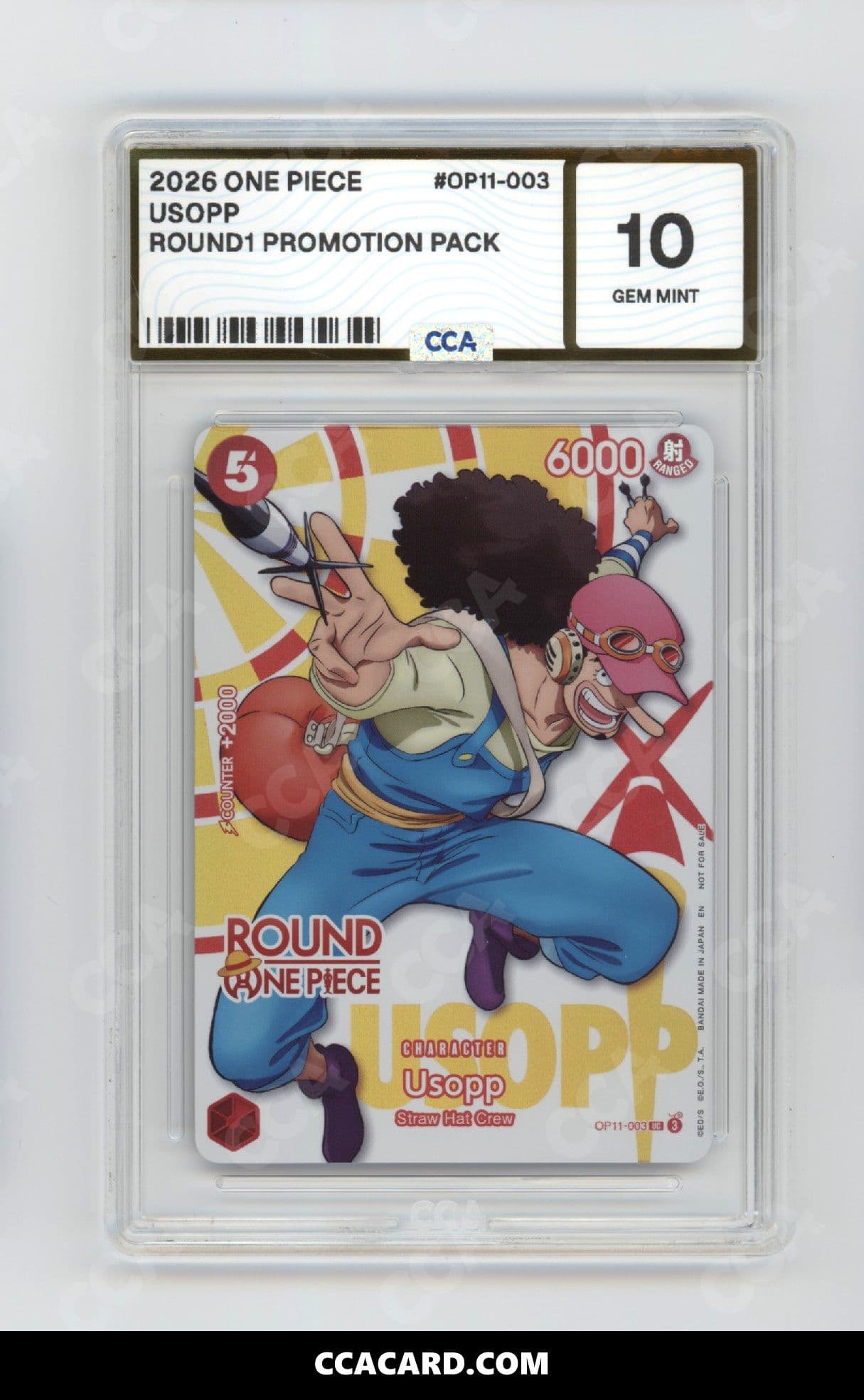 CCA graded Usopp slab