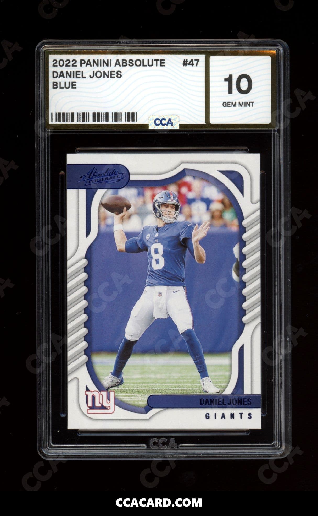 CCA graded Daniel Jones slab