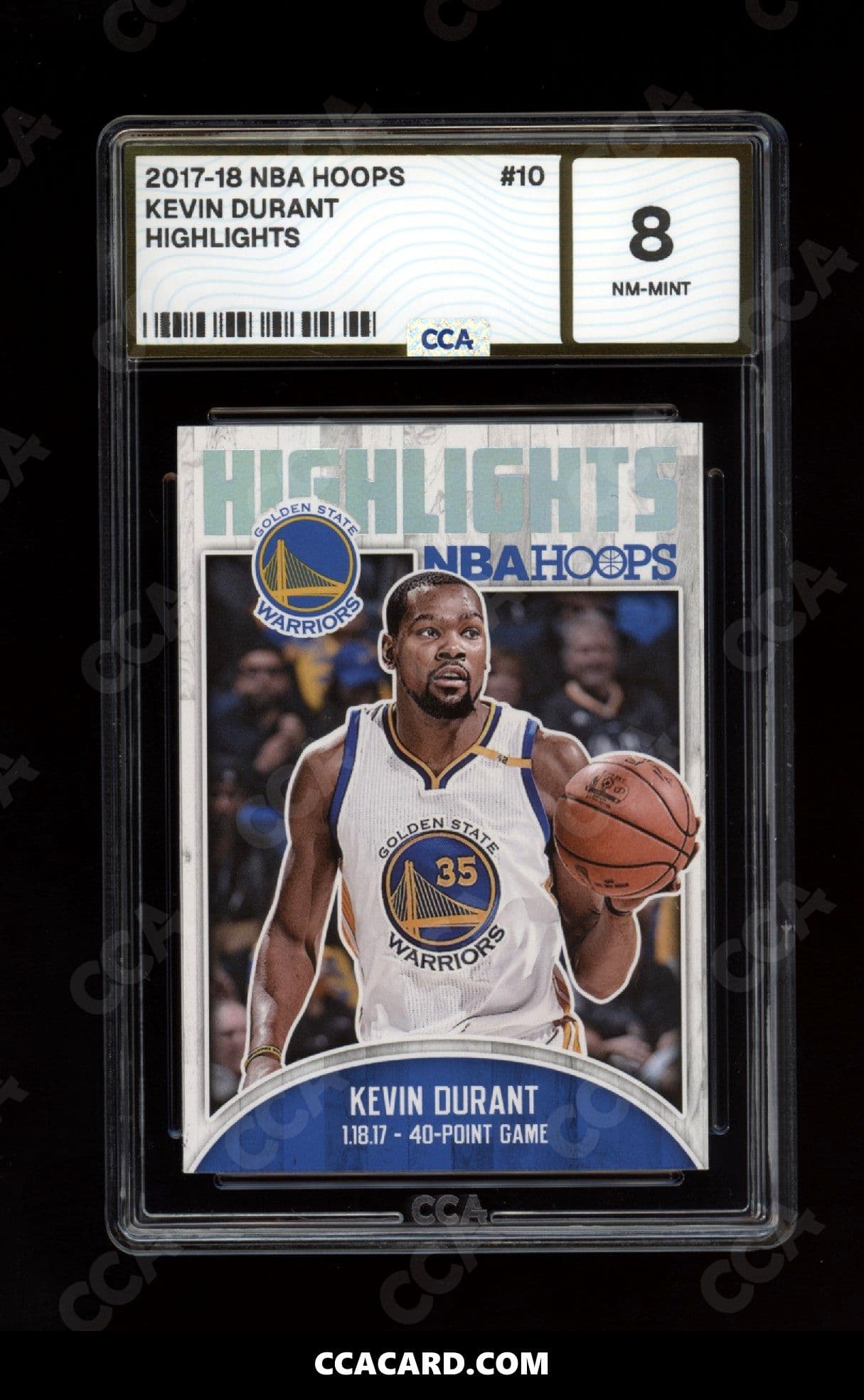CCA graded Kevin Durant slab
