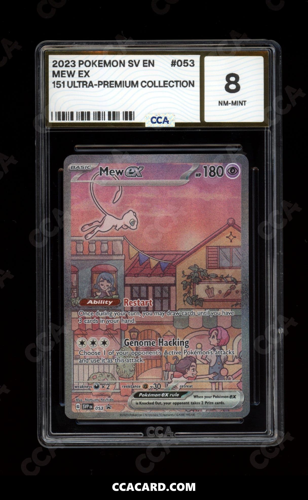 CCA graded Mew ex slab