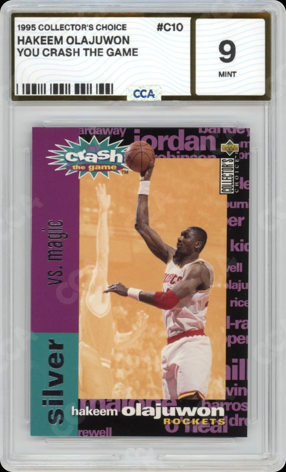 Hakeem olajuwon graded CCA 9, cert 70