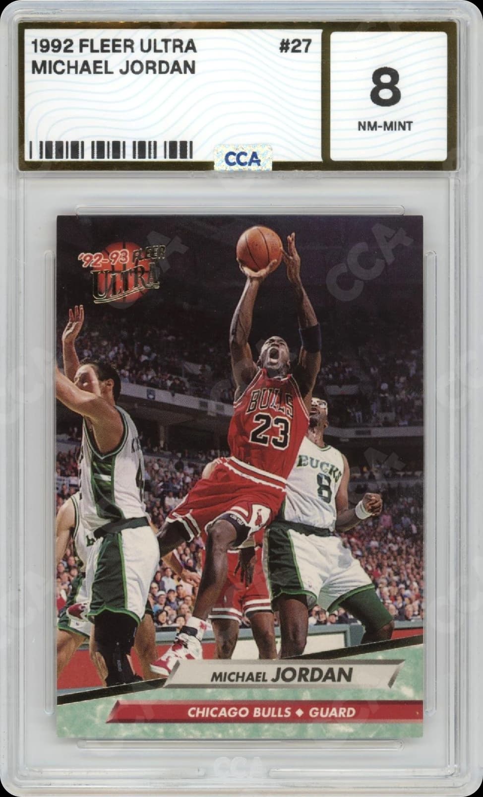Michael Jordan CCA 8 slab, front