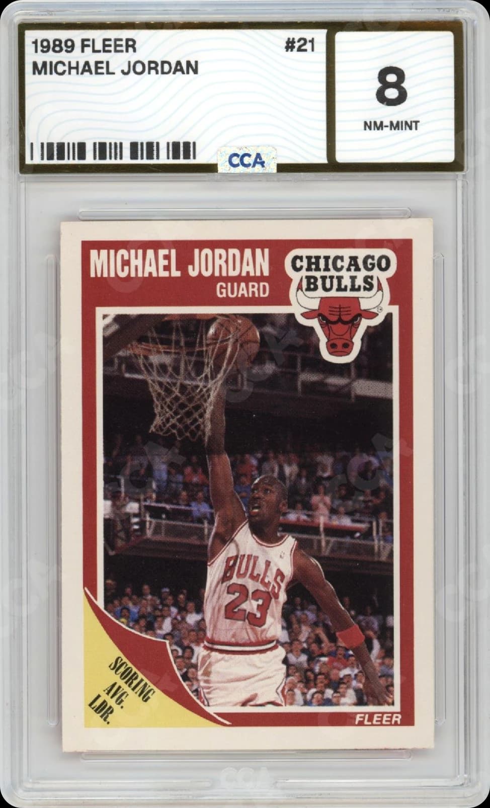 Michael Jordan CCA 8 slab, front