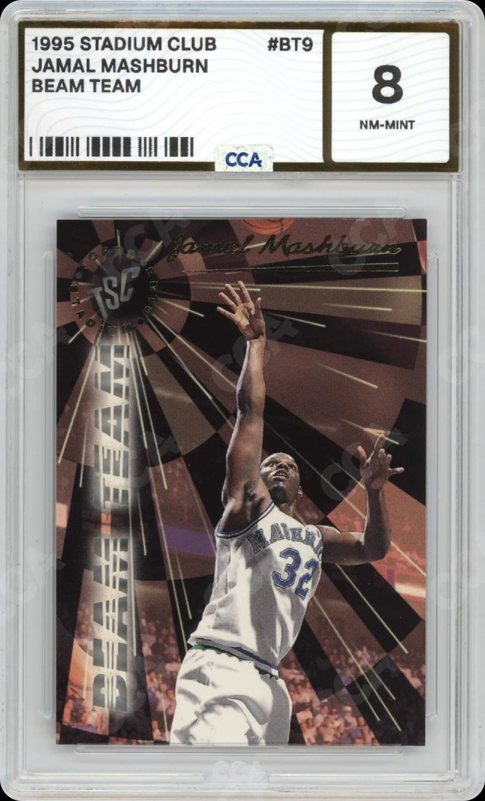 Jamal Mashburn graded CCA 8, cert 73