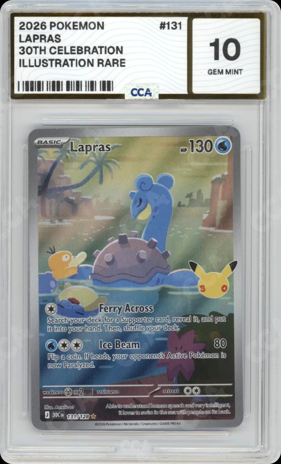 Lapras CCA 10 slab, front