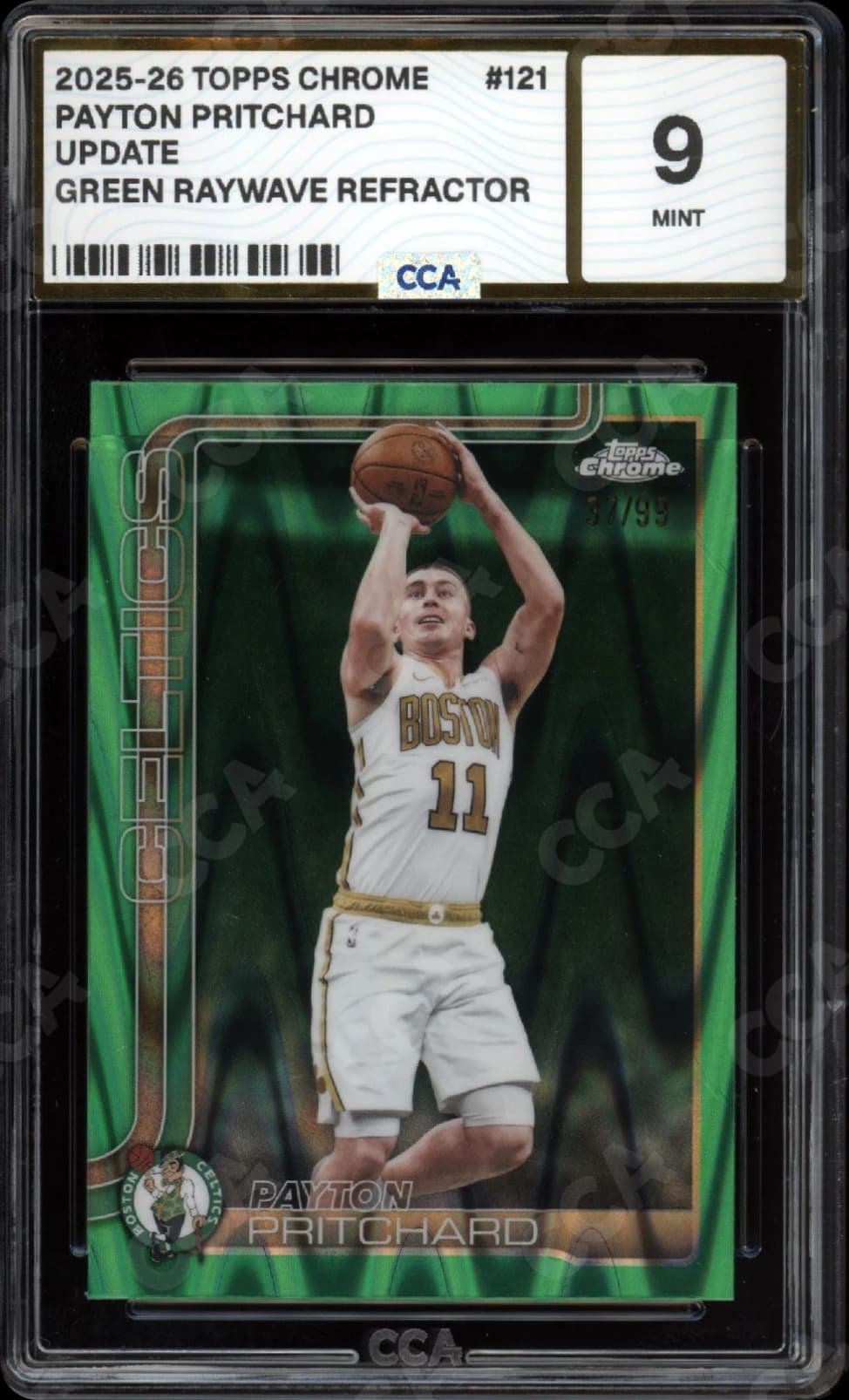 CCA graded Payton Pritchard, CCA 9, certification number 204