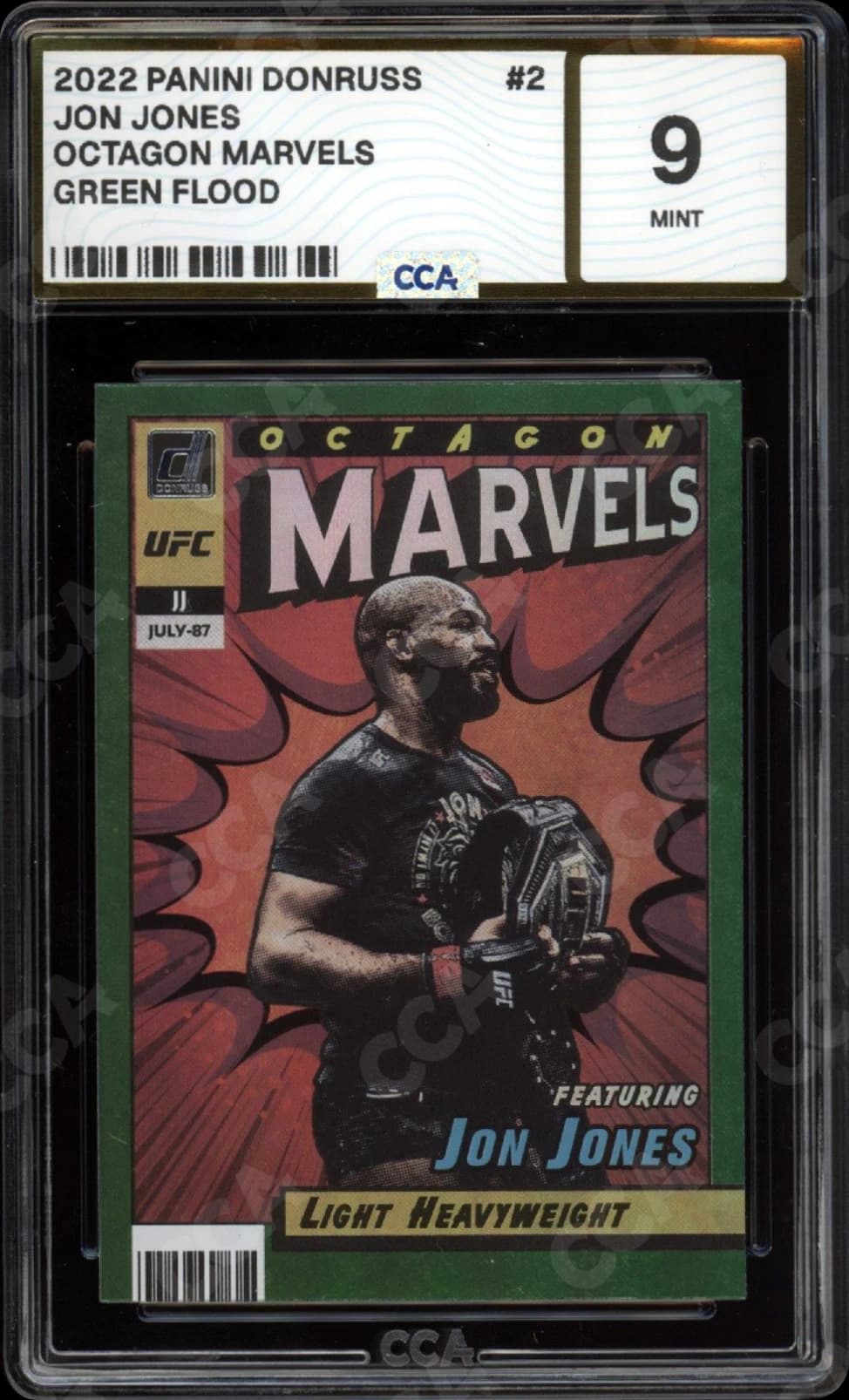CCA graded Jon Jones, CCA 9, certification number 206