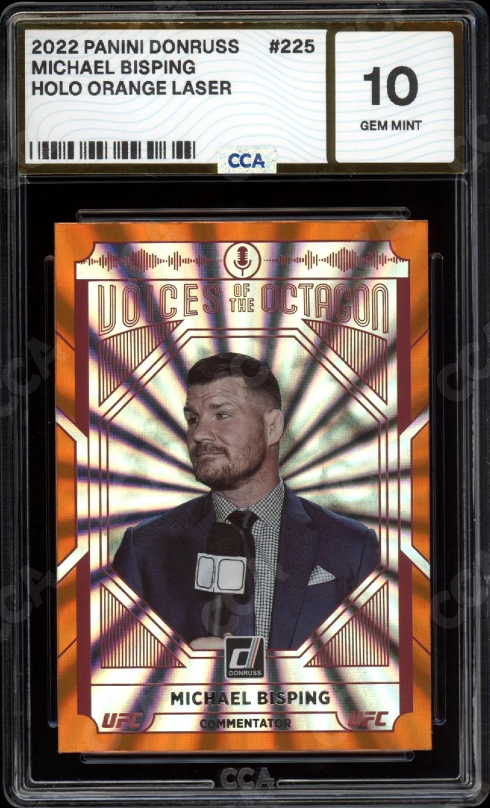 CCA graded Michael Bisping, CCA 10, certification number 215